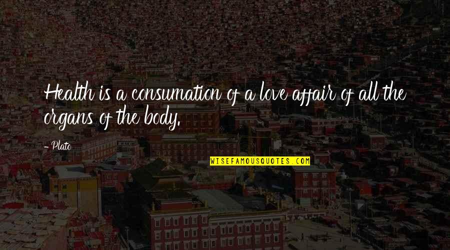 Love Plato Quotes By Plato: Health is a consumation of a love affair