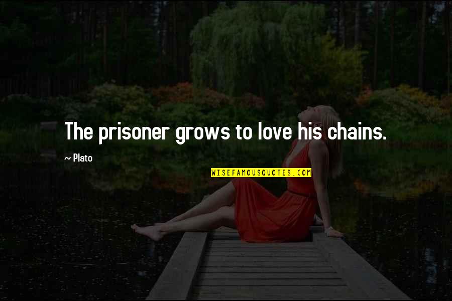 Love Plato Quotes By Plato: The prisoner grows to love his chains.