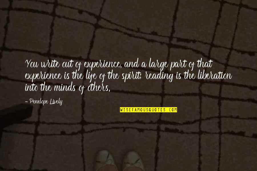 Love Tagalog Facebook Quotes By Penelope Lively: You write out of experience, and a large
