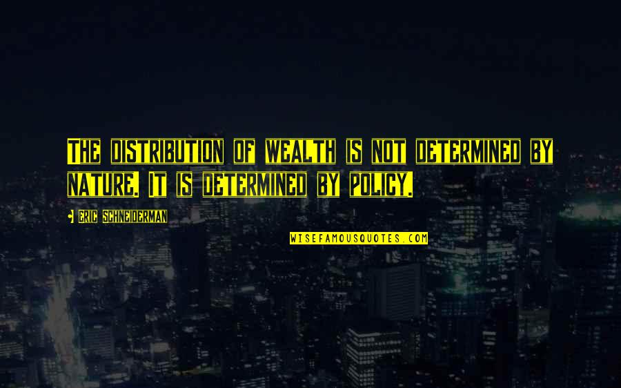 Love Tagalog Valentines Quotes By Eric Schneiderman: The distribution of wealth is not determined by Love Tagalog Valentines Quotes By Eric Schneiderman: The distribution of wealth is not determined by