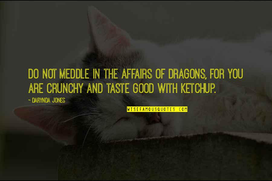 Love Taglines Quotes By Darynda Jones: Do not meddle in the affairs of dragons,