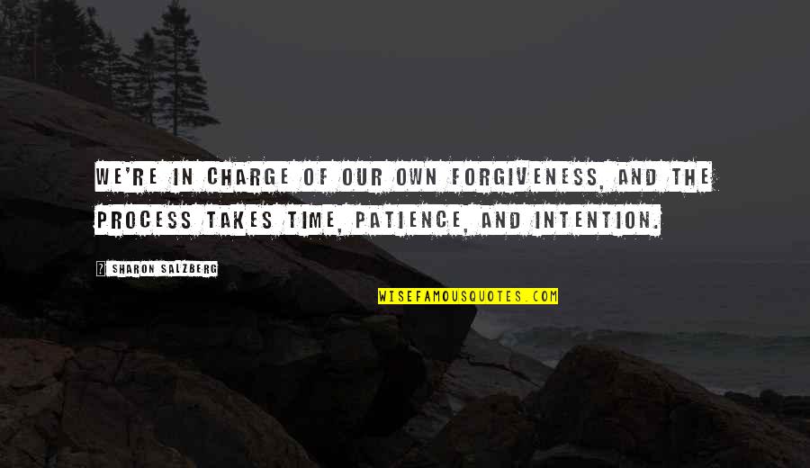 Love Takes Patience Quotes By Sharon Salzberg: We're in charge of our own forgiveness, and