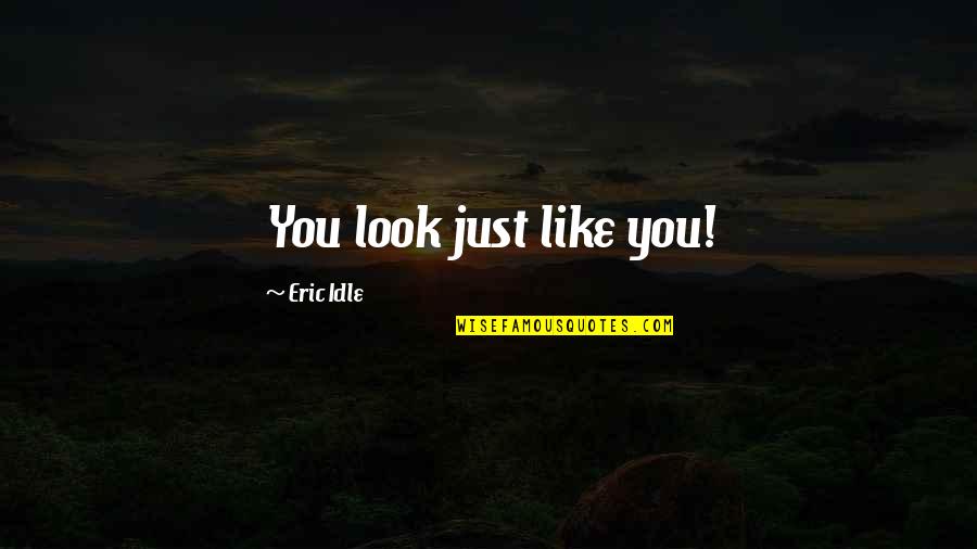 Love That Doesn't Exist Quotes By Eric Idle: You look just like you!