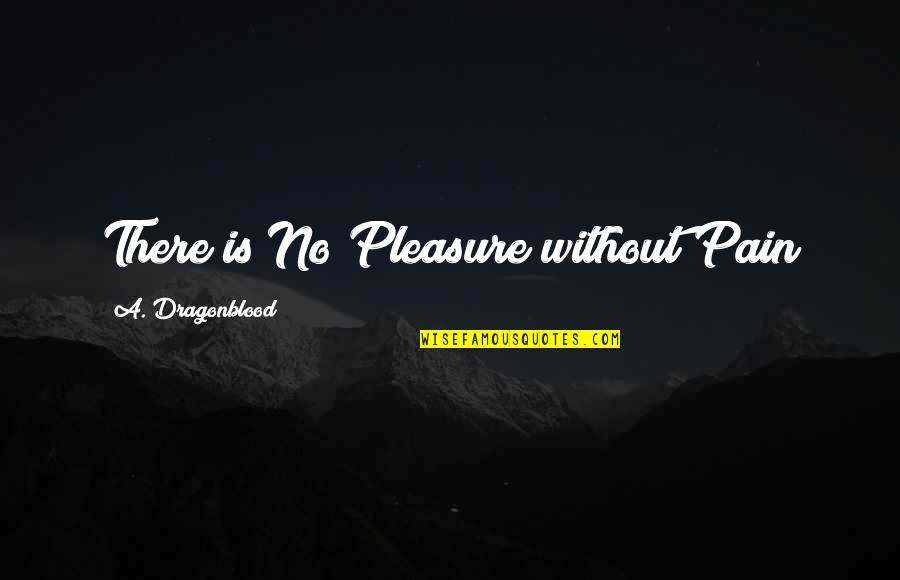 Love Without Friendship Quotes By A. Dragonblood: There is No Pleasure without Pain