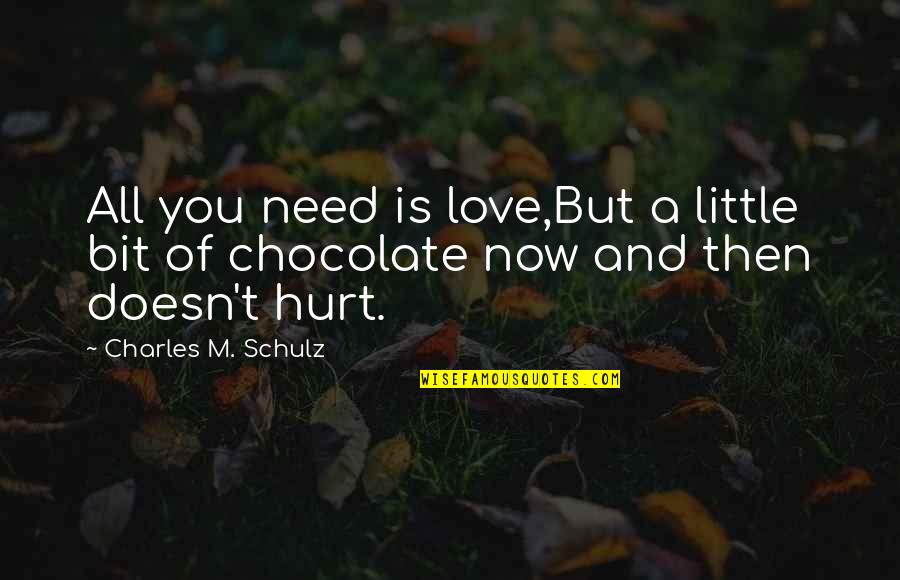 Love You Then Love You Now Quotes By Charles M. Schulz: All you need is love,But a little bit Love You Then Love You Now Quotes By Charles M. Schulz: All you need is love,But a little bit