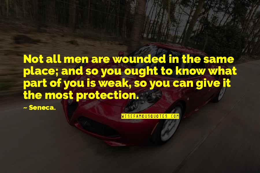 Lovebox Messenger Quotes By Seneca.: Not all men are wounded in the same Lovebox Messenger Quotes By Seneca.: Not all men are wounded in the same