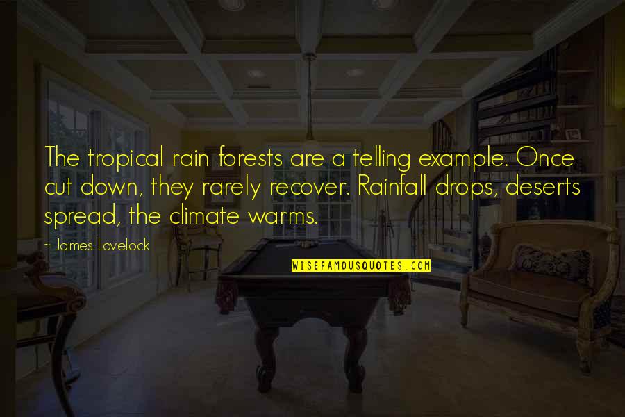 Lovelock's Quotes By James Lovelock: The tropical rain forests are a telling example.