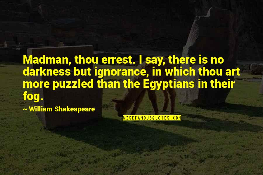 Lovely Images N Quotes By William Shakespeare: Madman, thou errest. I say, there is no