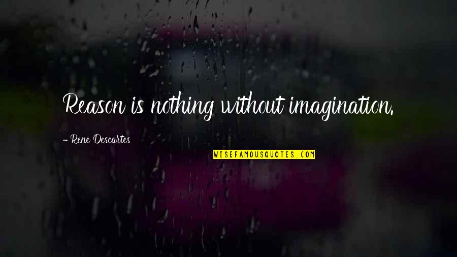 Lovely Pics And Quotes By Rene Descartes: Reason is nothing without imagination.