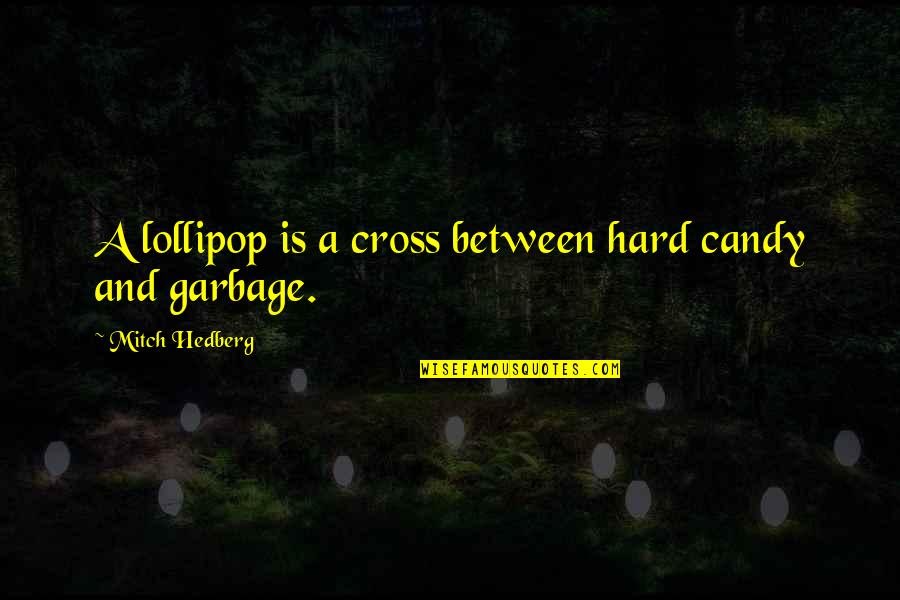 Lovesong Movie Quotes By Mitch Hedberg: A lollipop is a cross between hard candy