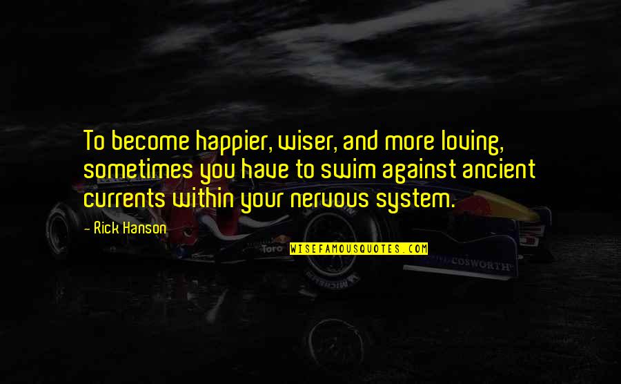 Loving More Quotes By Rick Hanson: To become happier, wiser, and more loving, sometimes
