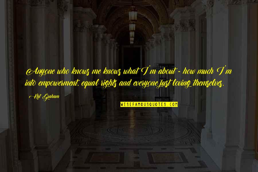 Loving Themselves Quotes By Kat Graham: Anyone who knows me knows what I'm about Loving Themselves Quotes By Kat Graham: Anyone who knows me knows what I'm about