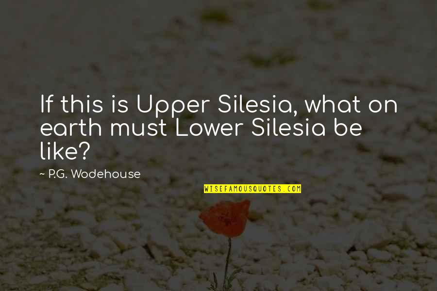 Lower Quotes By P.G. Wodehouse: If this is Upper Silesia, what on earth