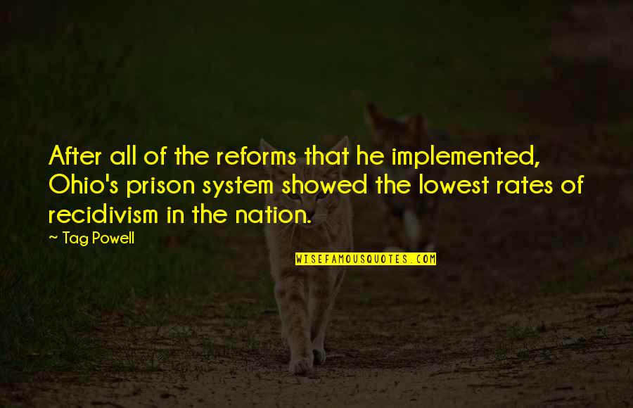 Lowest Quotes By Tag Powell: After all of the reforms that he implemented,