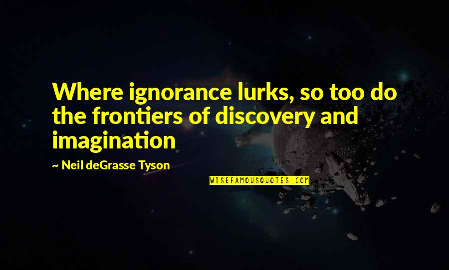 Lowkey Missing You Quotes By Neil DeGrasse Tyson: Where ignorance lurks, so too do the frontiers