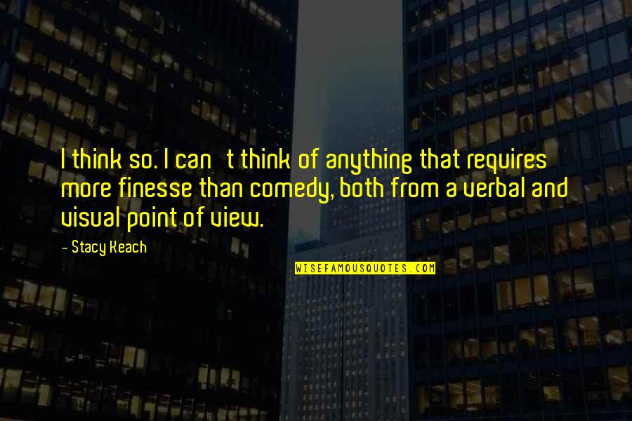 Loyalty Mans Best Friend Quotes By Stacy Keach: I think so. I can't think of anything Loyalty Mans Best Friend Quotes By Stacy Keach: I think so. I can't think of anything