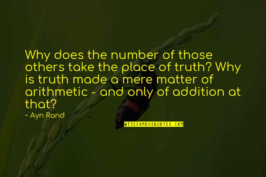 Loyaulte Quotes By Ayn Rand: Why does the number of those others take