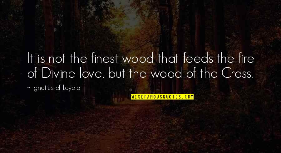 Loyola's Quotes By Ignatius Of Loyola: It is not the finest wood that feeds Loyola's Quotes By Ignatius Of Loyola: It is not the finest wood that feeds
