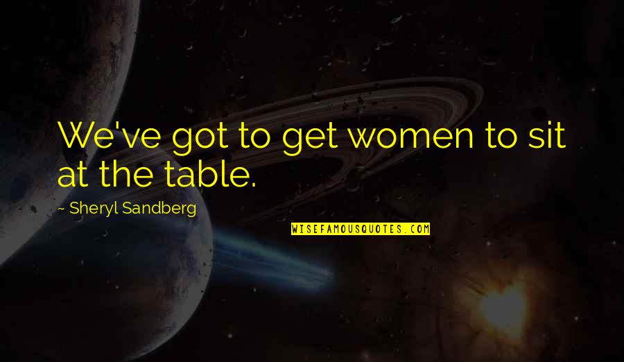 Lsskzkjxchldljkspsdoiahoxjdjaocosjzphikckxi Quotes By Sheryl Sandberg: We've got to get women to sit at Lsskzkjxchldljkspsdoiahoxjdjaocosjzphikckxi Quotes By Sheryl Sandberg: We've got to get women to sit at