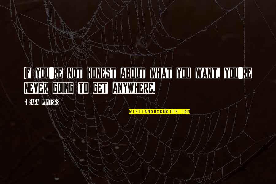 Lu Dong Bin Quotes By Sara Winters: If you're not honest about what you want,