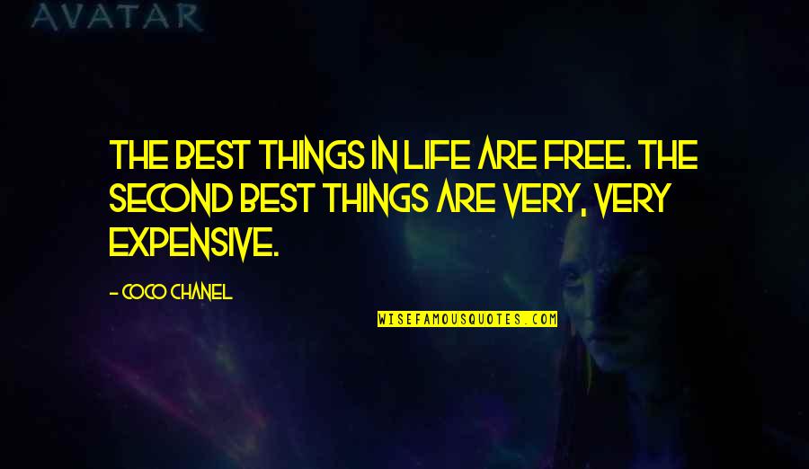 Lubak Tagalog Quotes By Coco Chanel: The best things in life are free. The