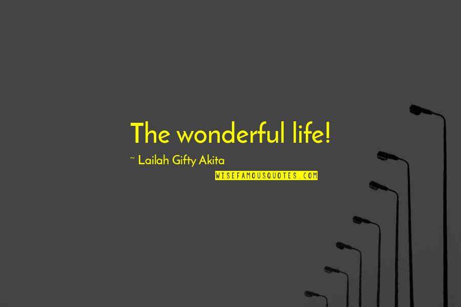 Luc Tuerlinckx Quotes By Lailah Gifty Akita: The wonderful life!