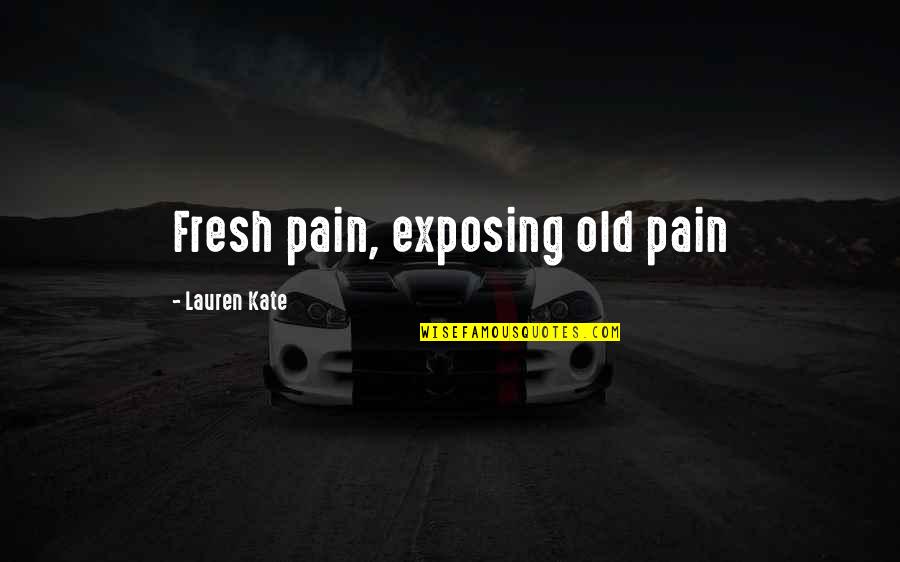 Luce Price Quotes By Lauren Kate: Fresh pain, exposing old pain