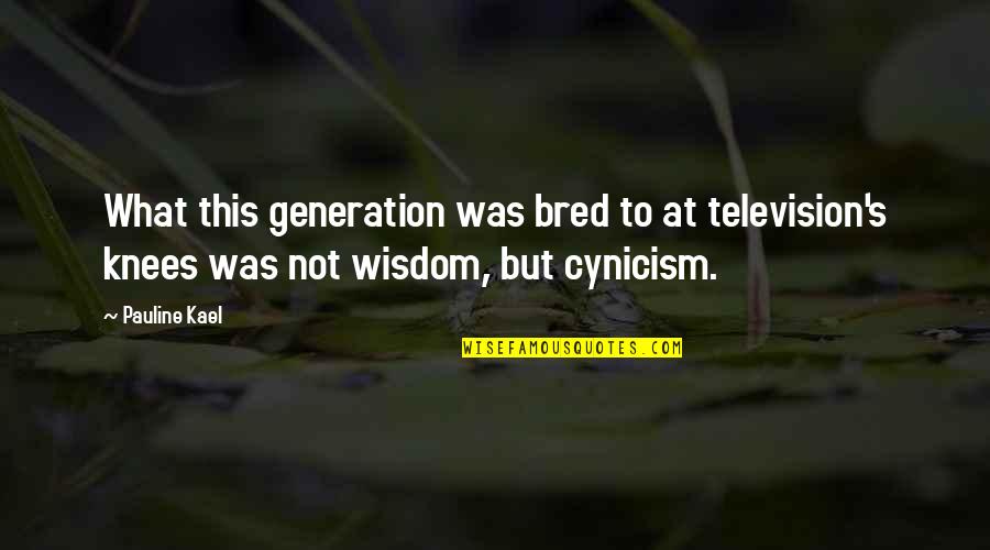 Lucia Movie Quotes By Pauline Kael: What this generation was bred to at television's