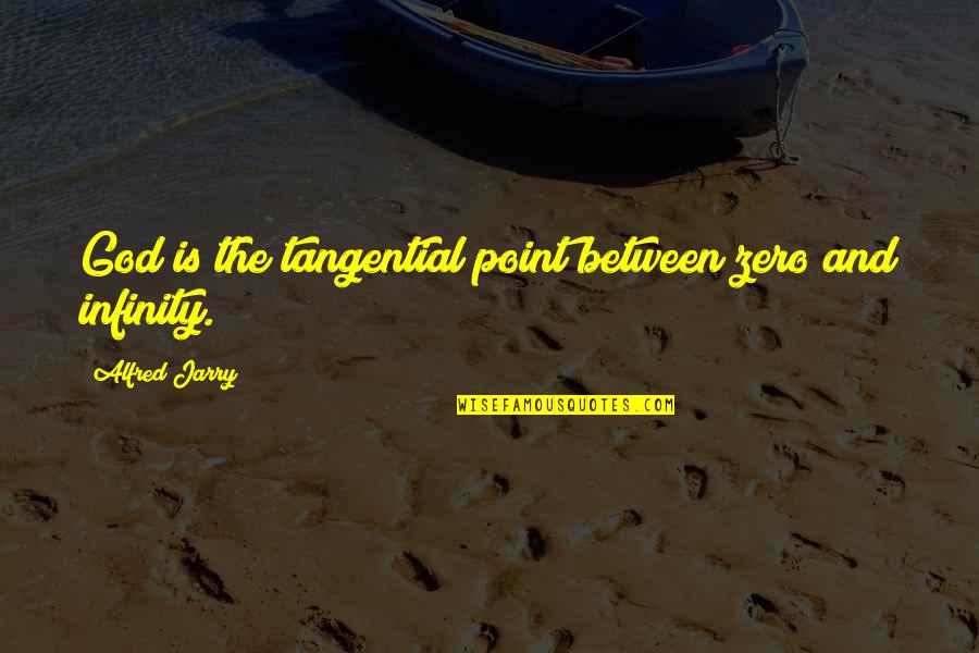 Lucila Mariscal Quotes By Alfred Jarry: God is the tangential point between zero and Lucila Mariscal Quotes By Alfred Jarry: God is the tangential point between zero and