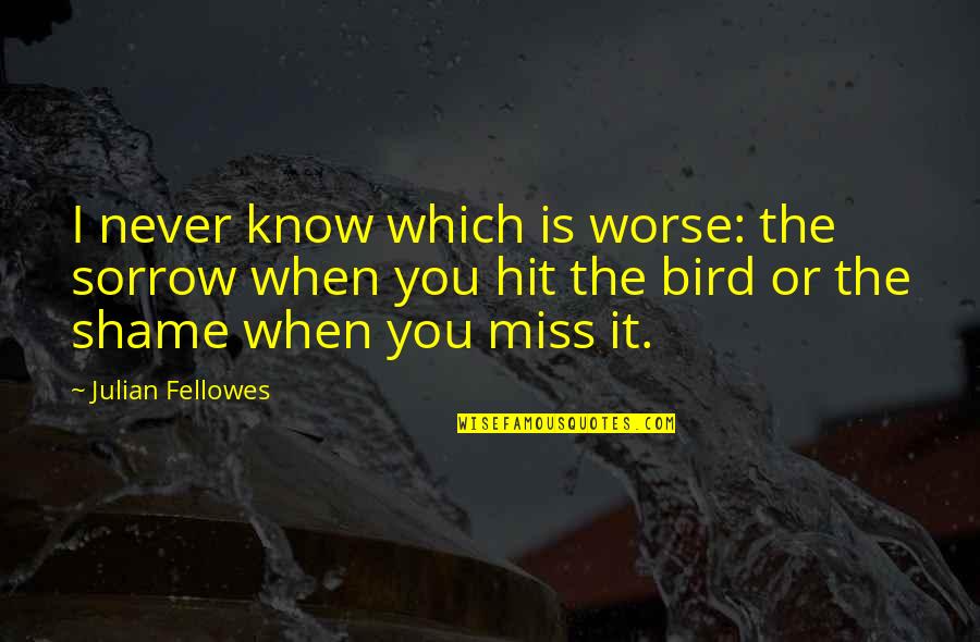 Lucky To Be Your Girlfriend Quotes By Julian Fellowes: I never know which is worse: the sorrow Lucky To Be Your Girlfriend Quotes By Julian Fellowes: I never know which is worse: the sorrow
