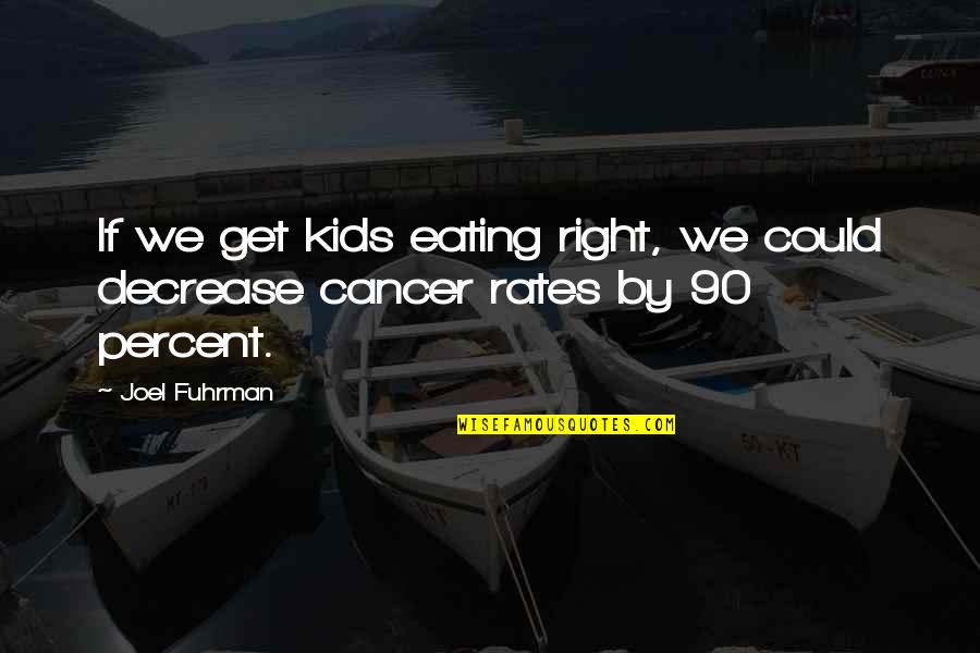 Lucy Durack Quotes By Joel Fuhrman: If we get kids eating right, we could