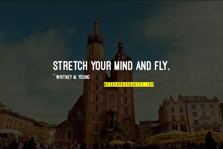 Lukeman Literary Quotes By Whitney M. Young: Stretch your mind and fly.