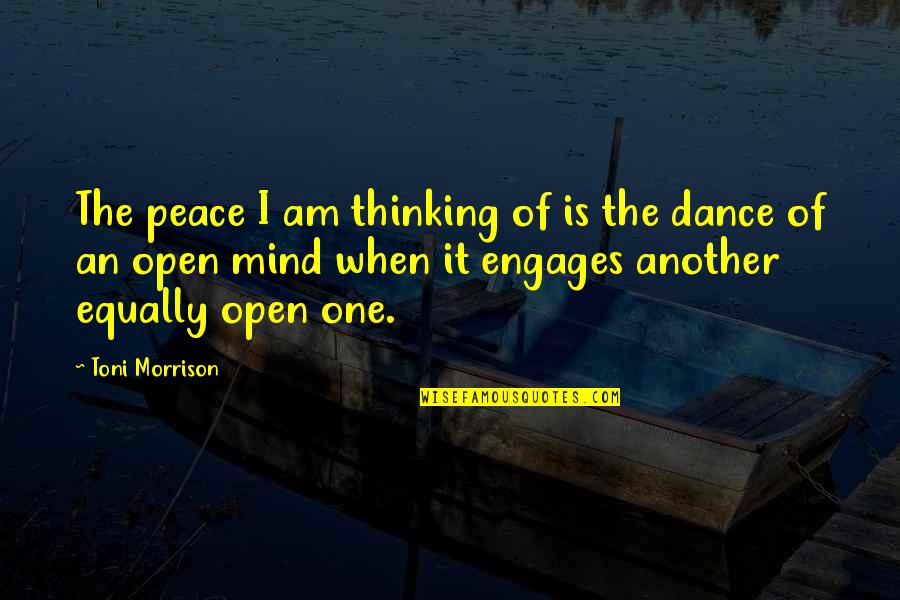 Luli Mcmullen Quotes By Toni Morrison: The peace I am thinking of is the