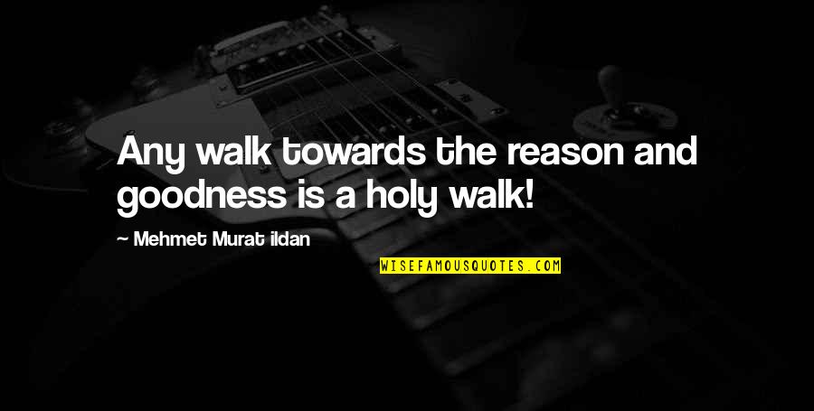 Lululemon Quotes By Mehmet Murat Ildan: Any walk towards the reason and goodness is