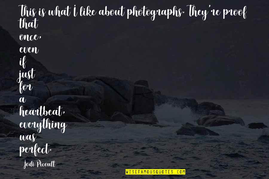 Lumpang Bleached Quotes By Jodi Picoult: This is what I like about photographs. They're