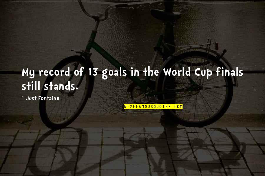 Lunar Eclipse Funny Quotes By Just Fontaine: My record of 13 goals in the World