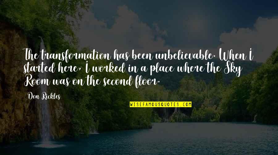 Lunary Diplomacy Quotes By Don Rickles: The transformation has been unbelievable. When I started Lunary Diplomacy Quotes By Don Rickles: The transformation has been unbelievable. When I started