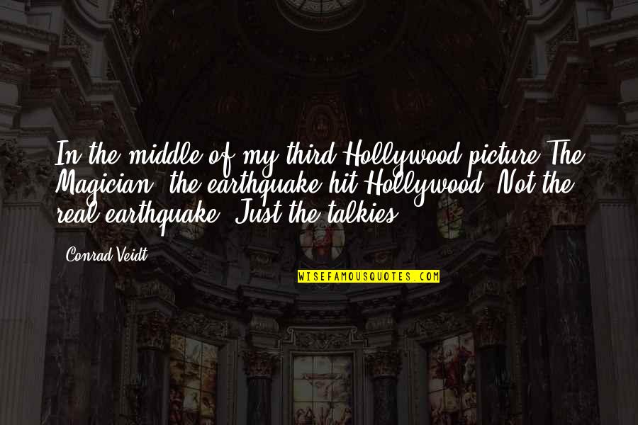 Lunchtime Food Quotes By Conrad Veidt: In the middle of my third Hollywood picture