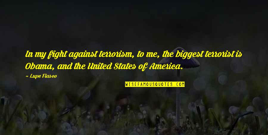 Lupe Quotes By Lupe Fiasco: In my fight against terrorism, to me, the