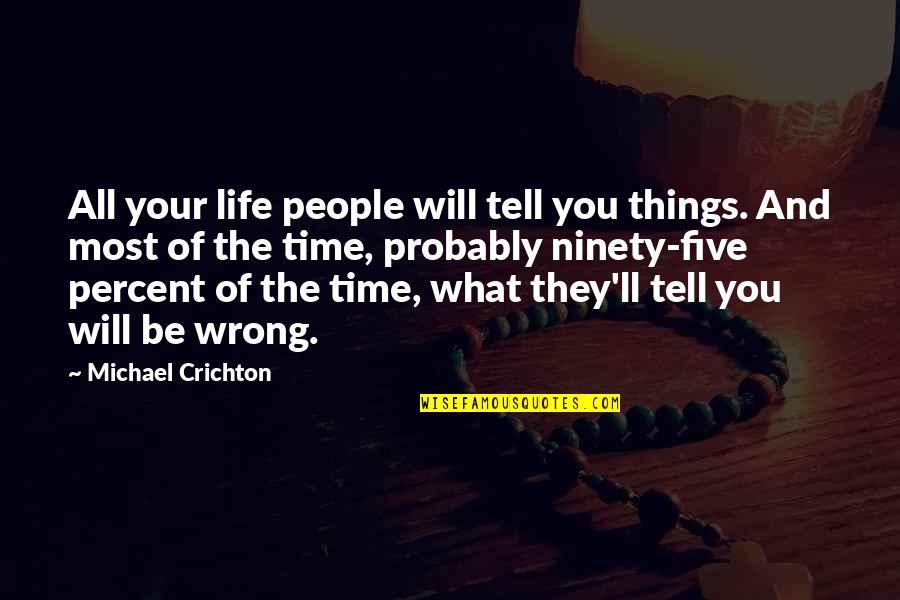 Luperon Real Estate Quotes By Michael Crichton: All your life people will tell you things.