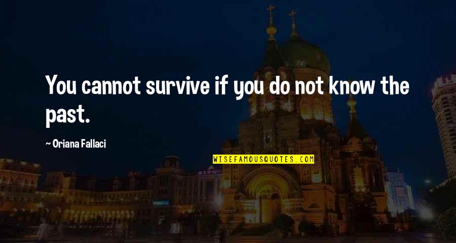 Lutamos Quotes By Oriana Fallaci: You cannot survive if you do not know