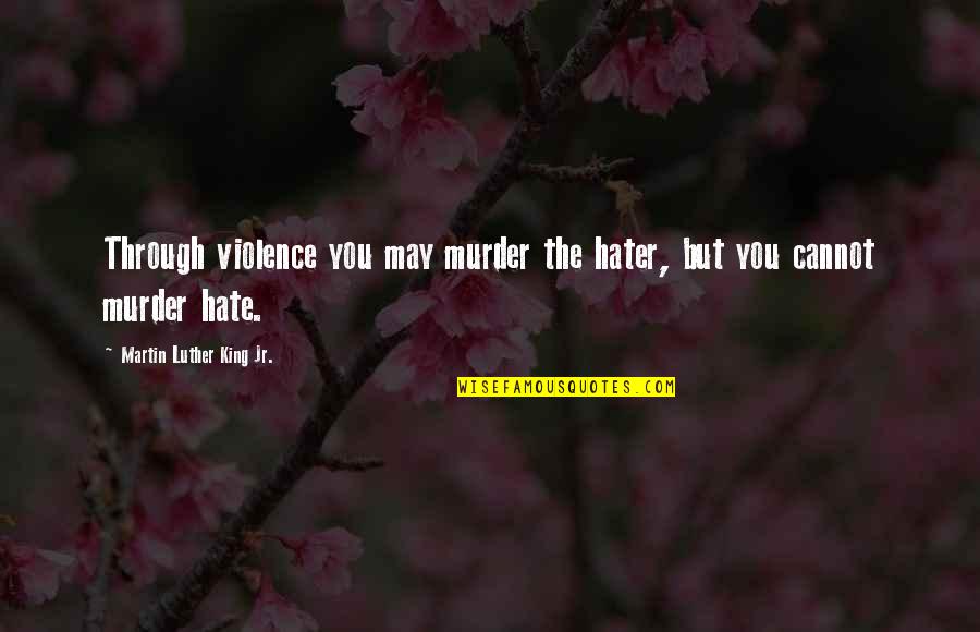 Luther Quotes By Martin Luther King Jr.: Through violence you may murder the hater, but
