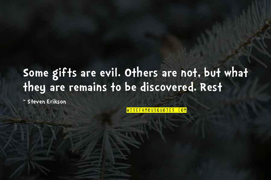 Lutheran Hour Sunday Bulletin Quotes By Steven Erikson: Some gifts are evil. Others are not, but Lutheran Hour Sunday Bulletin Quotes By Steven Erikson: Some gifts are evil. Others are not, but