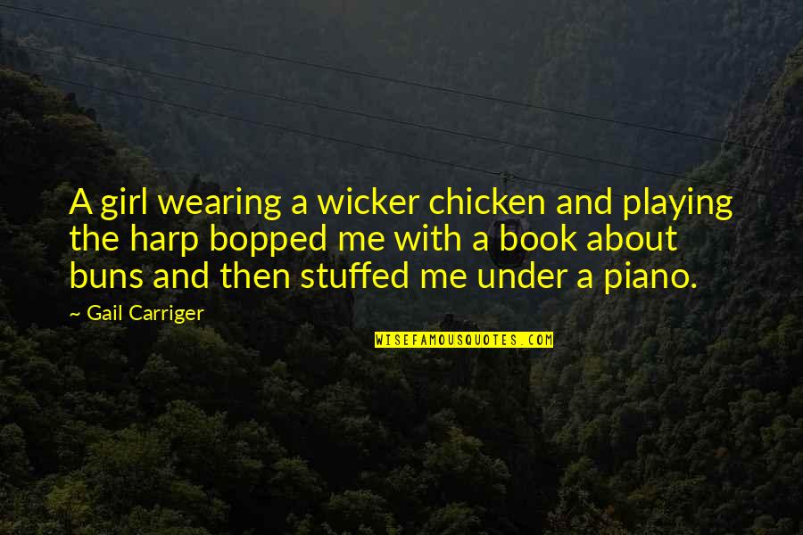 Lutman Quotes By Gail Carriger: A girl wearing a wicker chicken and playing Lutman Quotes By Gail Carriger: A girl wearing a wicker chicken and playing