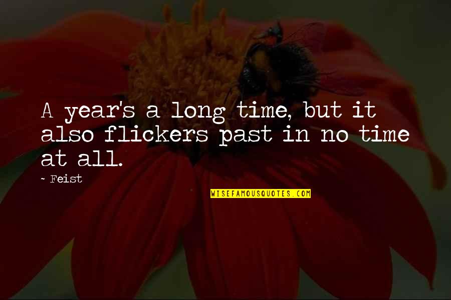 Luttrull Mcnatt Quotes By Feist: A year's a long time, but it also