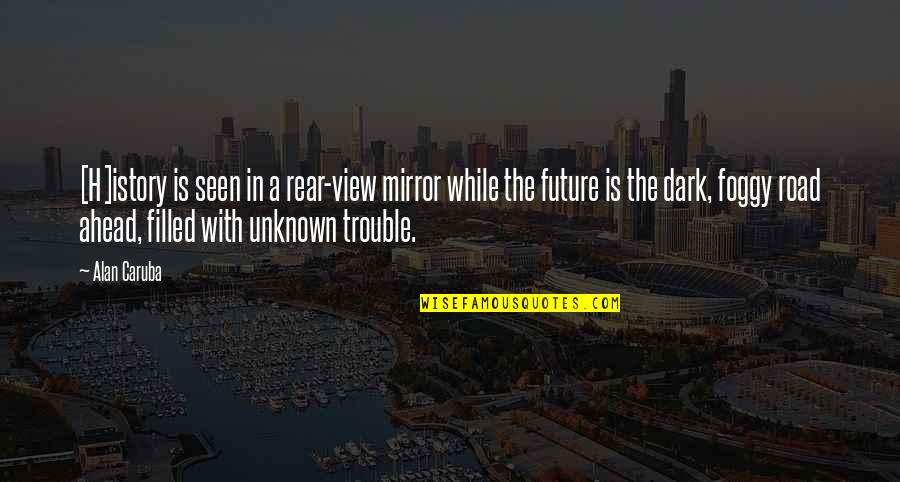 Luvenia Neal Quotes By Alan Caruba: [H]istory is seen in a rear-view mirror while