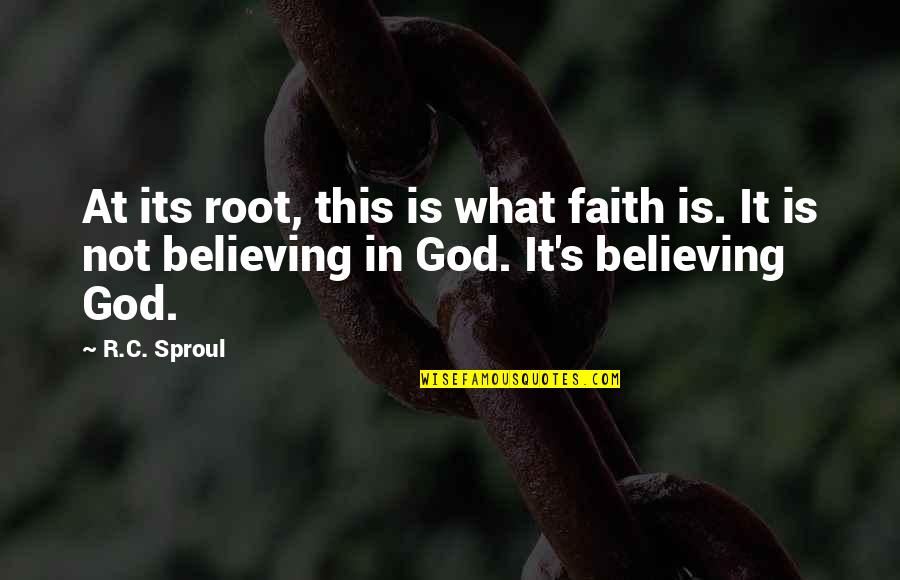 Luzviminda Cayanan Quotes By R.C. Sproul: At its root, this is what faith is.