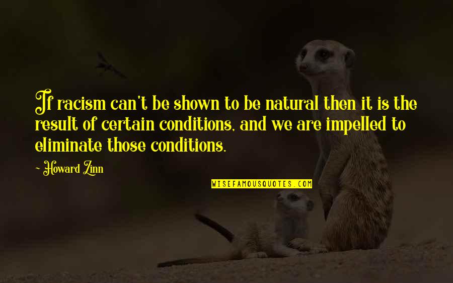 Lying To Someone You Like Quotes By Howard Zinn: If racism can't be shown to be natural Lying To Someone You Like Quotes By Howard Zinn: If racism can't be shown to be natural