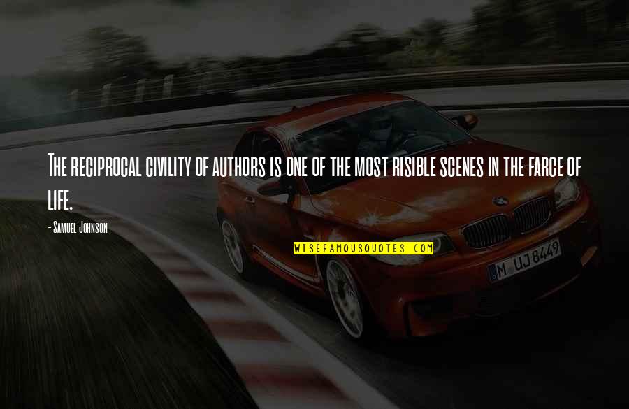 Lyricist Hart Quotes By Samuel Johnson: The reciprocal civility of authors is one of Lyricist Hart Quotes By Samuel Johnson: The reciprocal civility of authors is one of