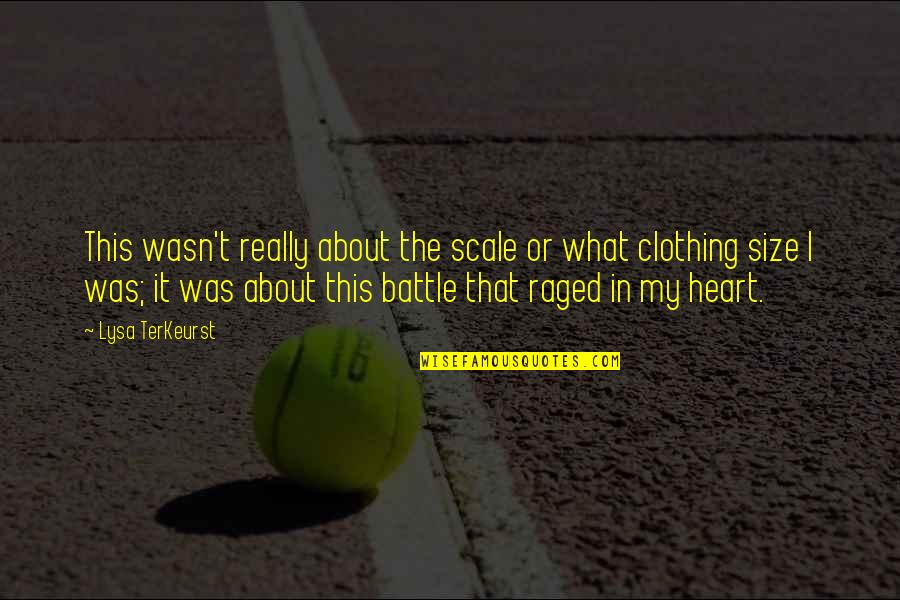 Lysa Quotes By Lysa TerKeurst: This wasn't really about the scale or what Lysa Quotes By Lysa TerKeurst: This wasn't really about the scale or what